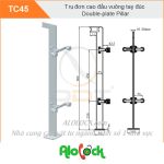 TRỤ CAO ĐƠN ĐẦU VUÔNG TAY ĐÚC VUÔNG – TC 45-Cầu thang cao