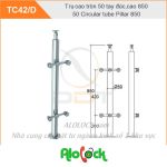 TRỤ CAO TRÒN 50 TAY ĐÚC – TC42/D-Cầu thang cao