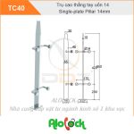 TRỤ ĐƠN CAO THẲNG TAY UỐN 14 –TC40-Cầu thang cao