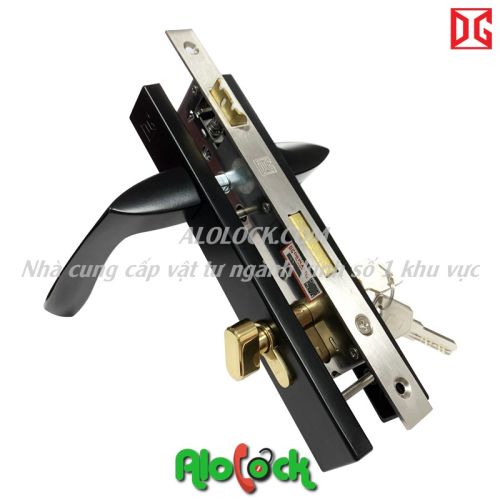 KHOÁ ĐƠN ĐIỂM CỬA NHÔM HỆ 55 VÁT CẠNH – THÂN INOX 304